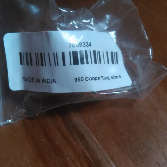 Matrix Silver Shungite 14K Rose Gold Over Copper Ring (Size 8) - Picture 10 of 10